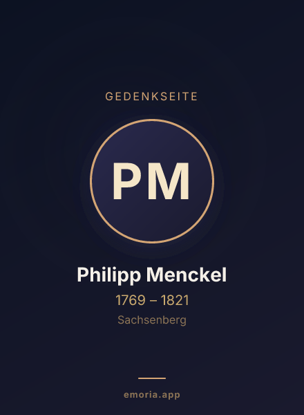 Gedenkportrait von Philipp Menckel
