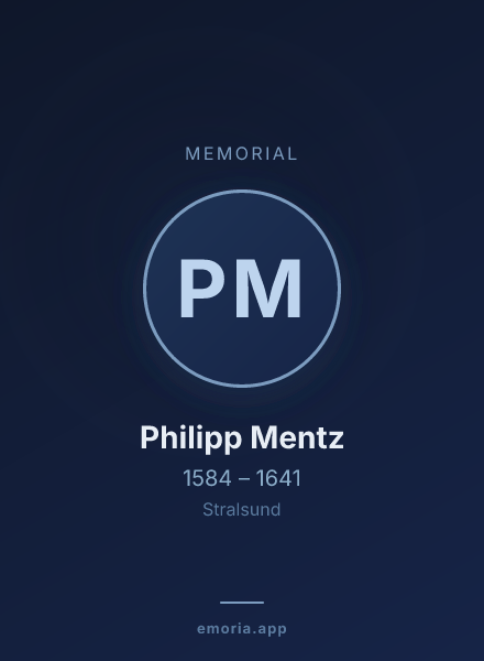 Memorial portrait of Philipp Mentz