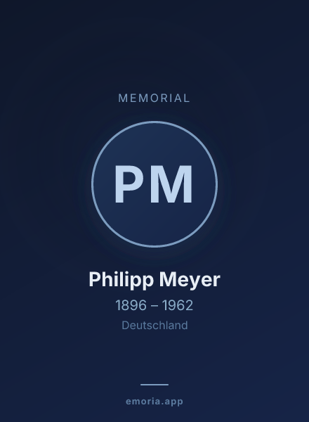 Memorial portrait of Philipp Meyer