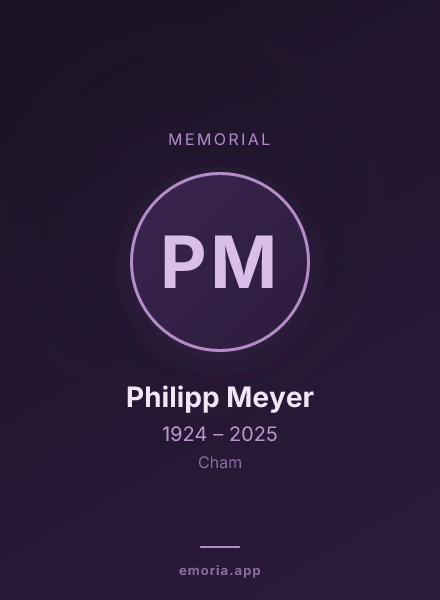 Memorial portrait of Philipp Meyer