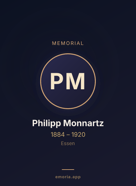 Memorial portrait of Philipp Monnartz