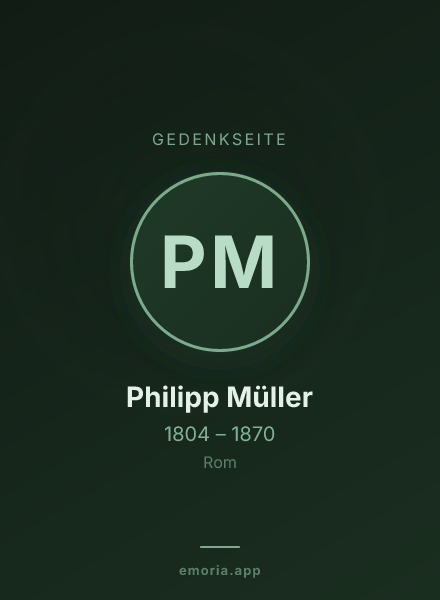 Gedenkportrait von Philipp Müller