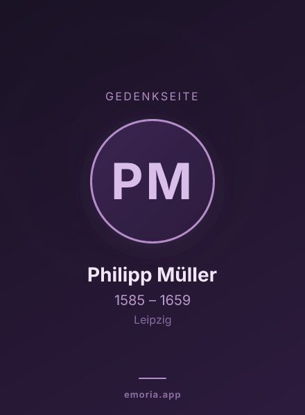 Gedenkportrait von Philipp Müller