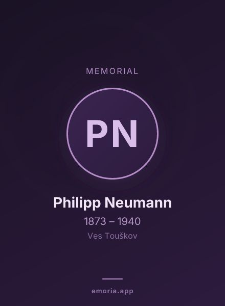 Memorial portrait of Philipp Neumann