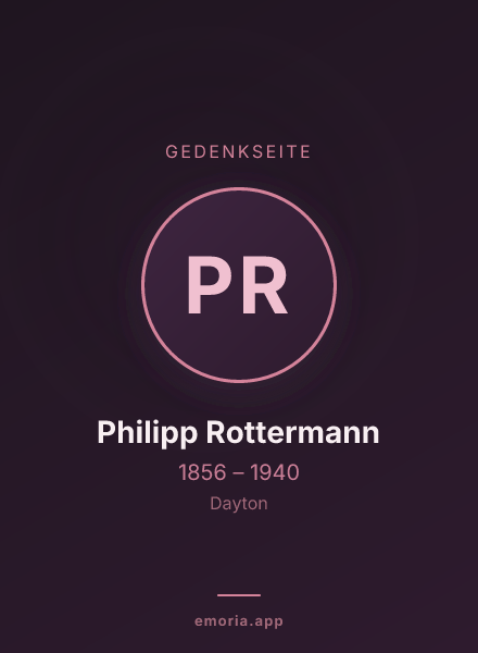 Gedenkportrait von Philipp Rottermann