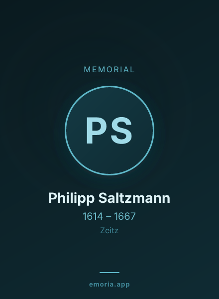 Memorial portrait of Philipp Saltzmann
