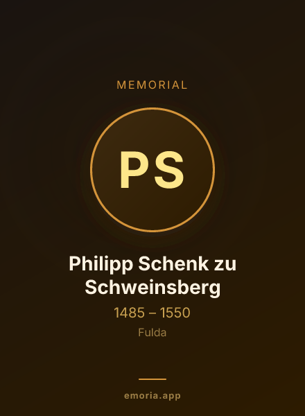 Memorial portrait of Philipp Schenk zu Schweinsberg