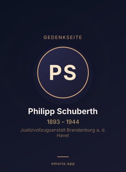 Gedenkportrait von Philipp Schuberth