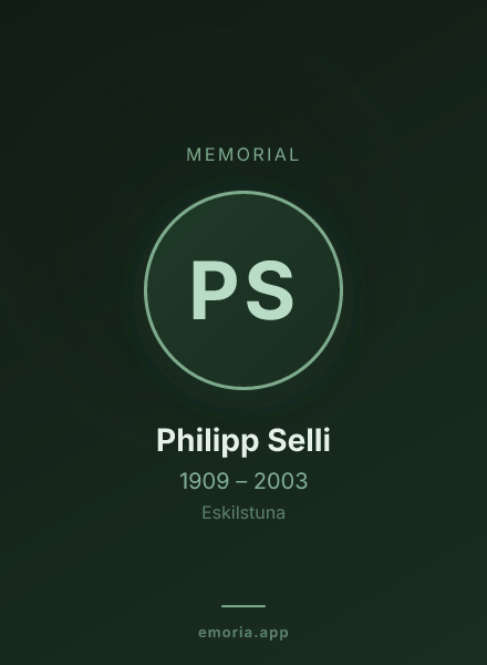 Memorial portrait of Philipp Selli