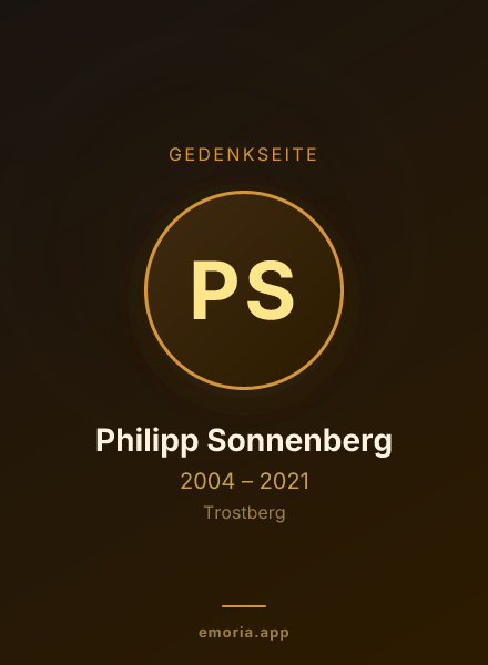Gedenkportrait von Philipp Sonnenberg