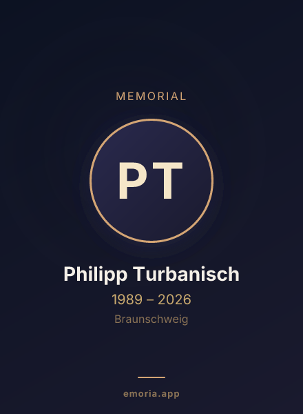 Memorial portrait of Philipp Turbanisch