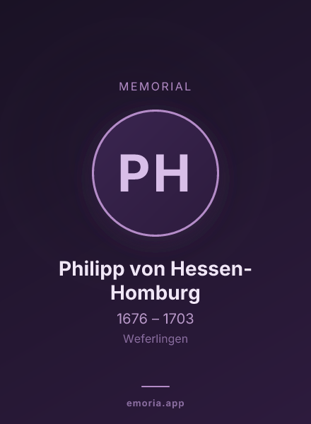 Memorial portrait of Philipp von Hessen-Homburg