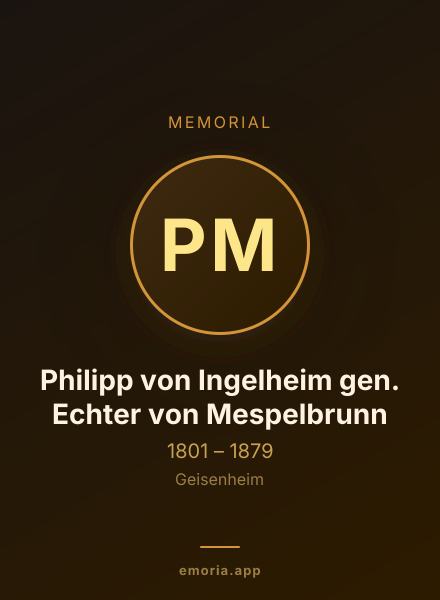 Memorial portrait of Philipp von Ingelheim gen. Echter von Mespelbrunn
