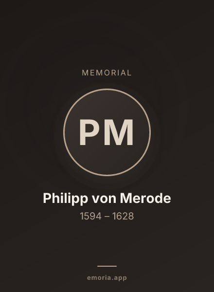 Memorial portrait of Philipp von Merode
