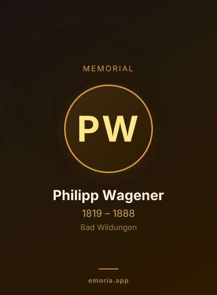 Memorial portrait of Philipp Wagener