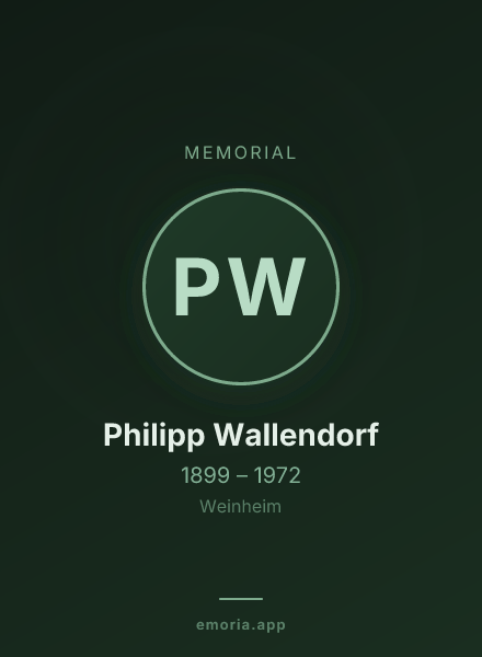 Memorial portrait of Philipp Wallendorf