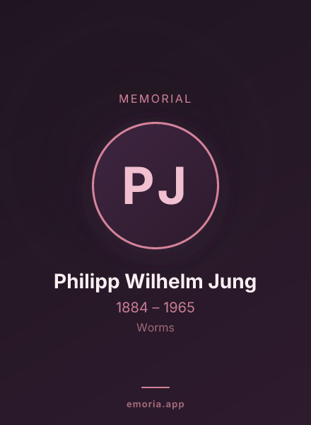 Memorial portrait of Philipp Wilhelm Jung