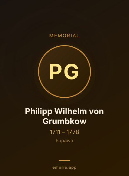 Memorial portrait of Philipp Wilhelm von Grumbkow