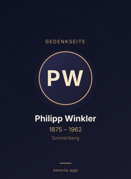 Gedenkportrait von Philipp Winkler