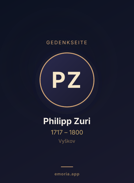 Gedenkportrait von Philipp Zuri