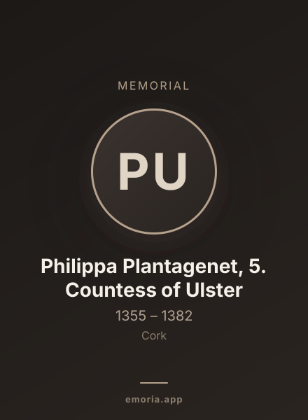 Memorial portrait of Philippa Plantagenet, 5. Countess of Ulster