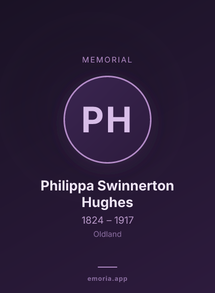 Memorial portrait of Philippa Swinnerton Hughes