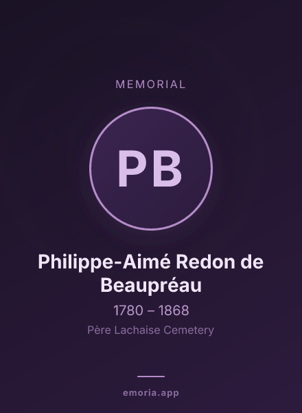 Memorial portrait of Philippe-Aimé Redon de Beaupréau