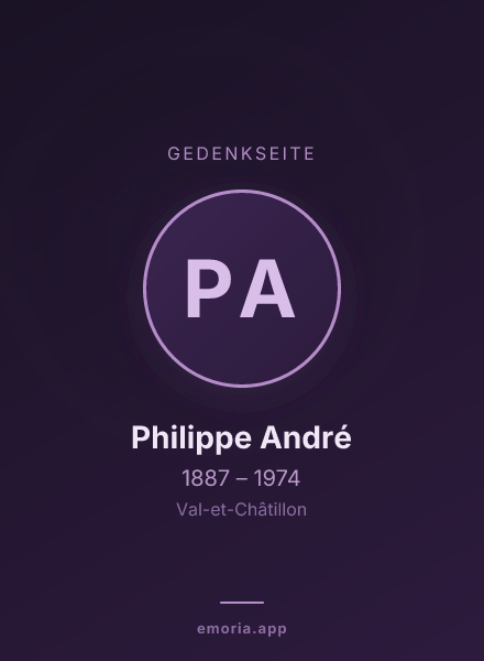 Gedenkportrait von Philippe André