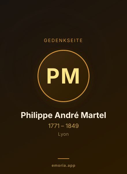 Gedenkportrait von Philippe André Martel