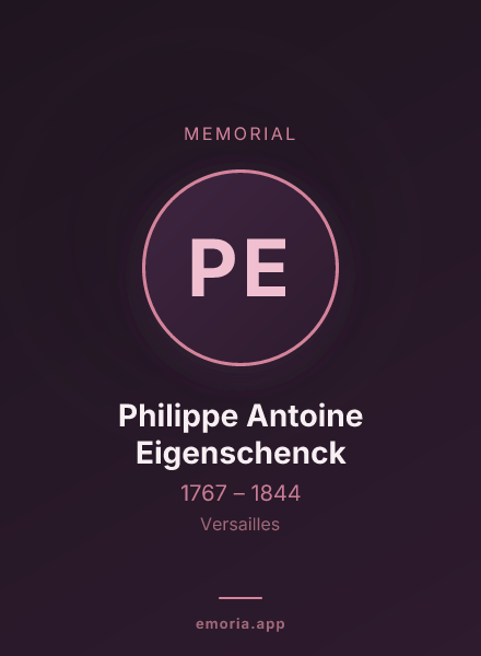 Memorial portrait of Philippe Antoine Eigenschenck