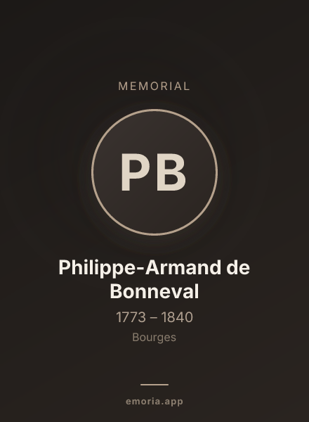 Memorial portrait of Philippe-Armand de Bonneval