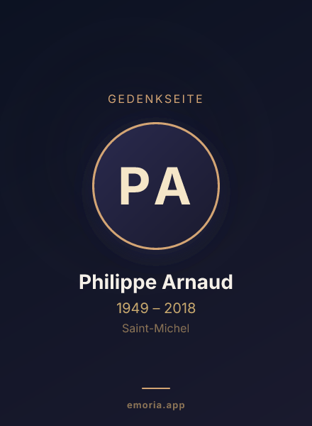 Gedenkportrait von Philippe Arnaud