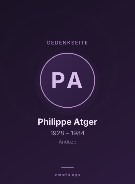 Gedenkportrait von Philippe Atger