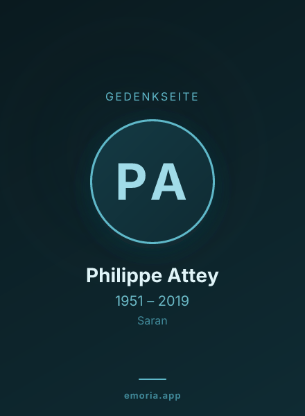 Gedenkportrait von Philippe Attey