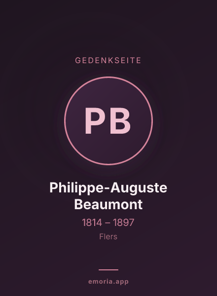 Gedenkportrait von Philippe-Auguste Beaumont