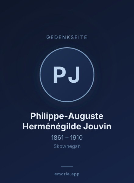 Gedenkportrait von Philippe-Auguste Herménégilde Jouvin
