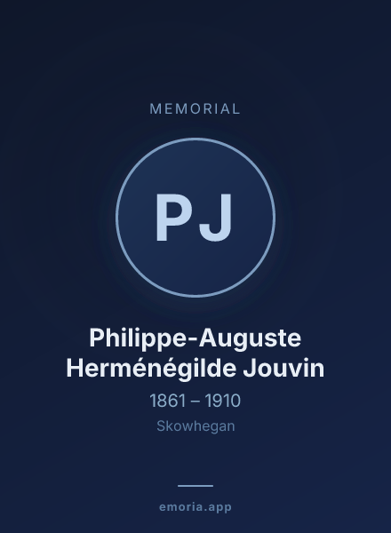 Memorial portrait of Philippe-Auguste Herménégilde Jouvin