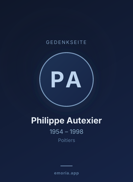 Gedenkportrait von Philippe Autexier