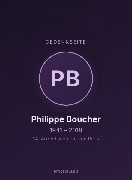 Gedenkportrait von Philippe Boucher