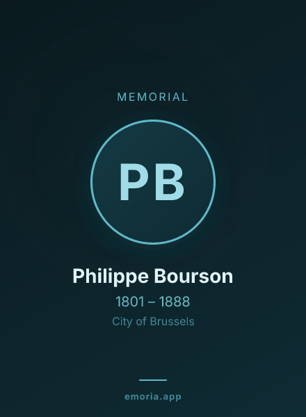 Memorial portrait of Philippe Bourson