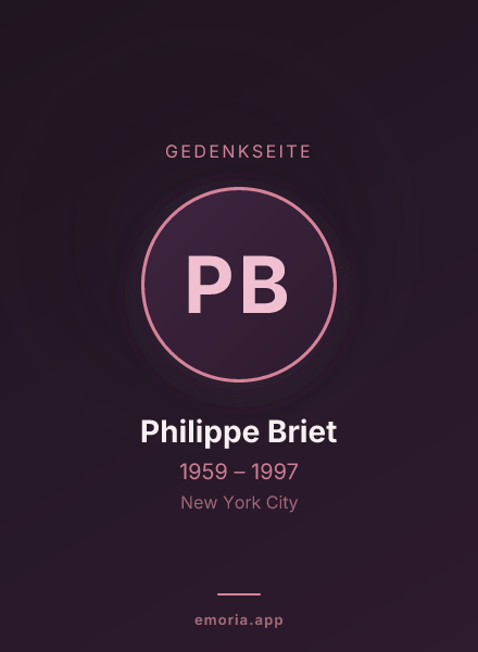 Gedenkportrait von Philippe Briet