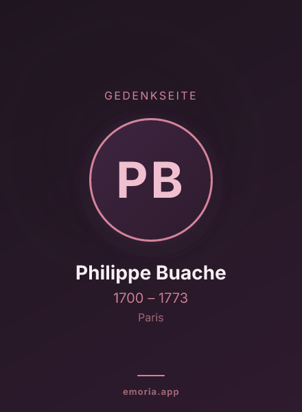 Gedenkportrait von Philippe Buache