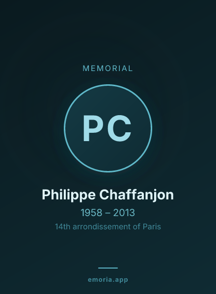 Memorial portrait of Philippe Chaffanjon