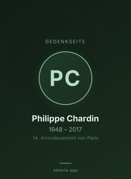 Gedenkportrait von Philippe Chardin