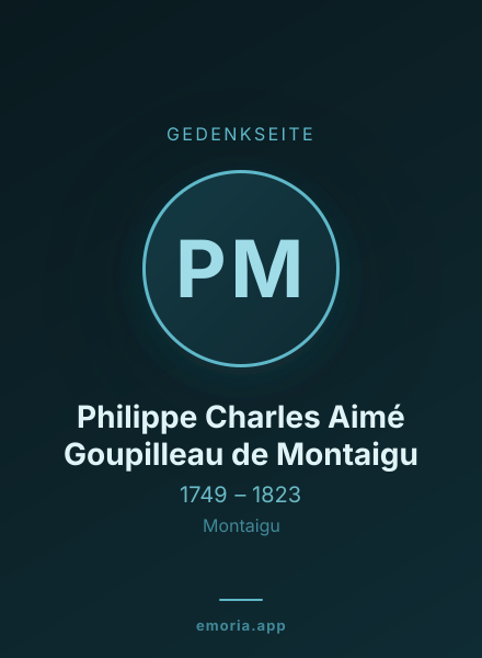 Gedenkportrait von Philippe Charles Aimé Goupilleau de Montaigu