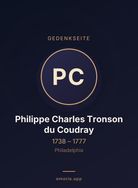 Gedenkportrait von Philippe Charles Tronson du Coudray
