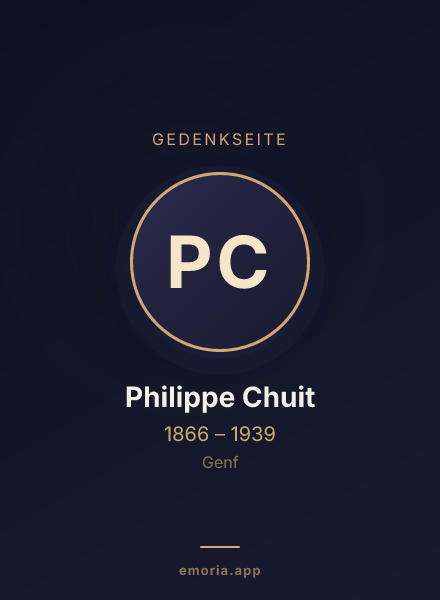 Gedenkportrait von Philippe Chuit