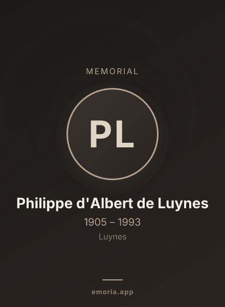 Memorial portrait of Philippe d'Albert de Luynes