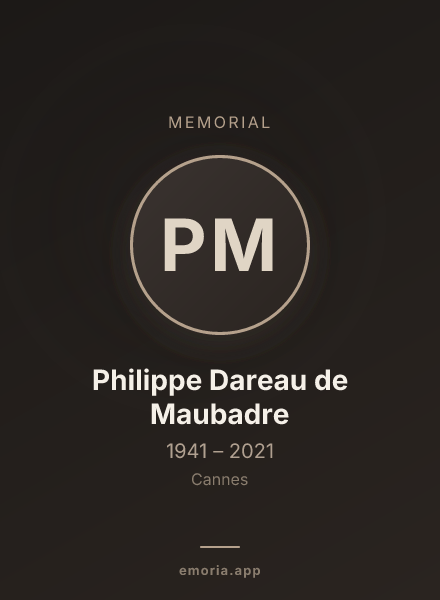 Memorial portrait of Philippe Dareau de Maubadre