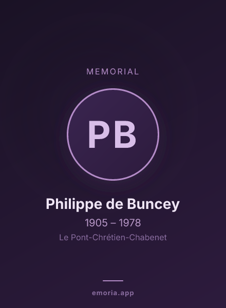 Memorial portrait of Philippe de Buncey